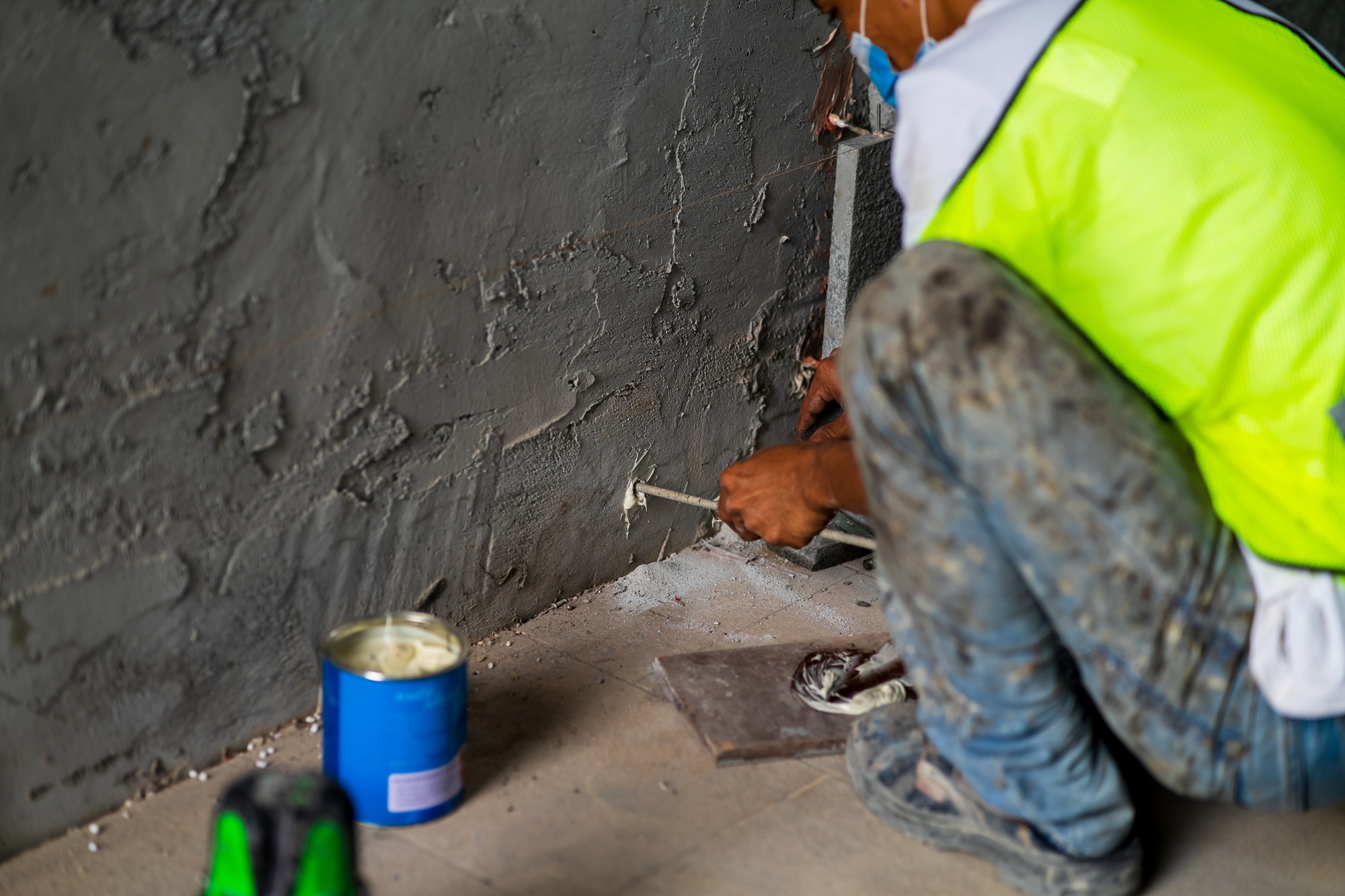 construction worker in the construction site.